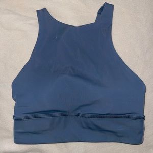 Lululemon Size 2 Energy High-Neck Longline Tough Bra dusty gray